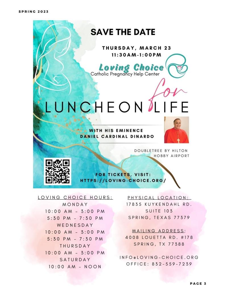 Newsletter Loving Choice Pregnancy Center